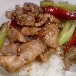 หมูผัดพริกไทดำ