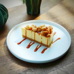 Caramel Macadamia Cheesecake