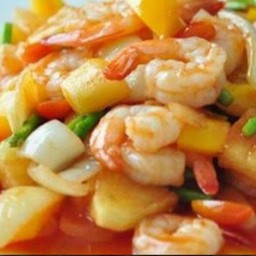 ข้าวเปรี้ยวหวานกุ้ง