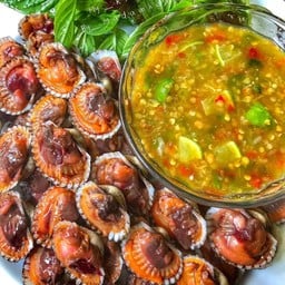 หอยแครงแกะล้วกจิ้ม