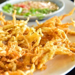 เห็ดเข็มทองทอด