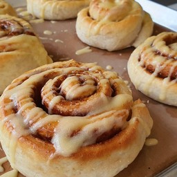 ซินนามอนโรล (เจ) ไม่มีนม,เนย,ไข่