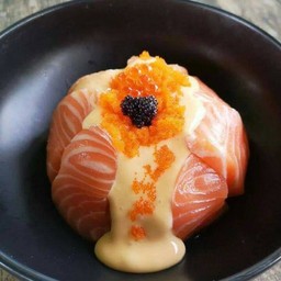 ข้าวแซลมอนชีสดิป