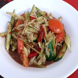 ตำแตง(ปูปลาร้า)