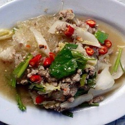 ยำวุ้นเส้นหมูสับ