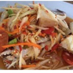 ตำปูม้า(ใส่ปูม้า1ตัว