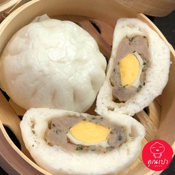 เปา หมูสับไข่ต้ม 1 ลูก ราคา 22 บาท