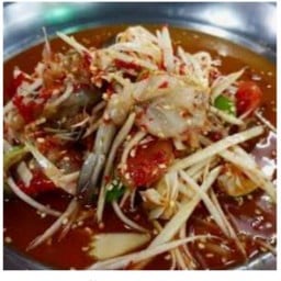 ส้มตำปูปลาร้ากุ้งสด
