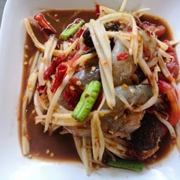 ตำกุ้งสดปูปลาร้า