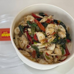 กะเพราปูก้อนราดข้าว