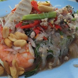 ยำวุ้นเส้นกุ้งสด