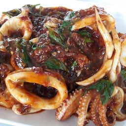 หมึกผัดพริกเผา