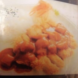 ข้าวปลาดอรี่ทอดแกงกระหรี่ Fish fried with curry