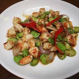 สะตอกุ้ง ผัดกะปิ