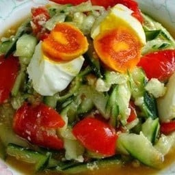 ตำแตงปูปลาร้าไข่เค็ม