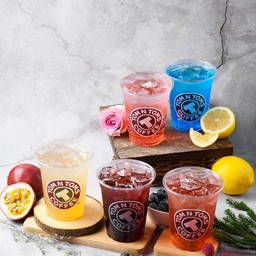 Iced Blueberry Italian Soda