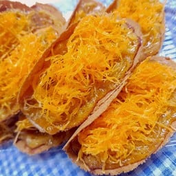 ขนมเบื้องไส้หวานหน้าฝอยทองล้วน 6 ชิ้น (ราคาเท่ากับหน้าร้าน ไม่ได้บวกเพิ่มนะคะ)