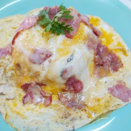 ข้าวไข่ข้นเบคอน