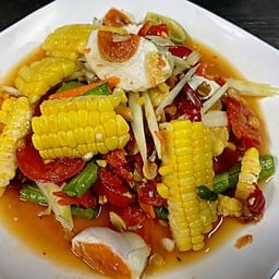 ตำข้าวโพดไข่เค็ม