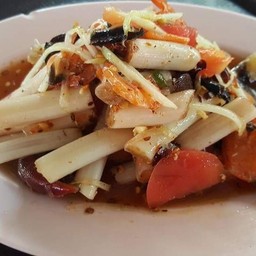 ส้มตำไหลบัว (ใส่ปู)