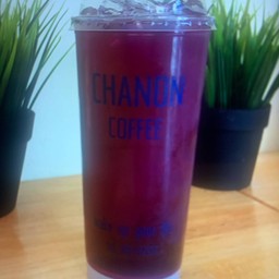 อัญชัญน้ำผึ้งมะนาวเย็น