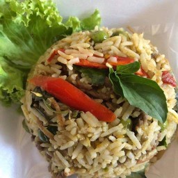 อามีนา อาหารตามสั่ง เฉาก๊วยนมสด