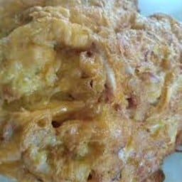 ข้าวราดไข่เจียวปลาหมึก