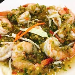 กุ้งสุกนํ้าซีฟู้ด