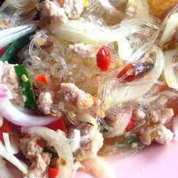 ลาบวุ้นเส้นหมูสับ