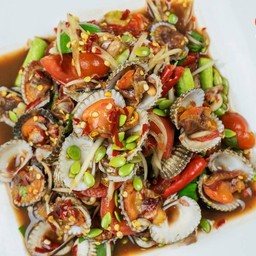 ส้มตำหอยแครง(ปลาร้า)