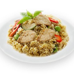 ข้าวผัดเขียวหวานไก่