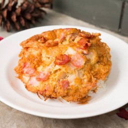 ข้าวไข่เจียวเบคอน