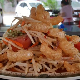 ส้มตำแคปหมู