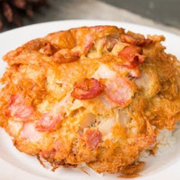 ไข่เจียวเบคอน(กับข้าว)