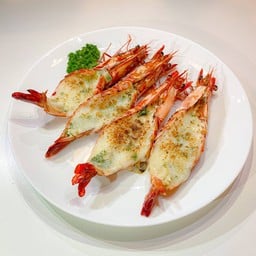 กุ้งกุลาคัดไซส์อบมอสซาเรลล่าชีส