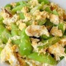 บวบ ผัดไข่