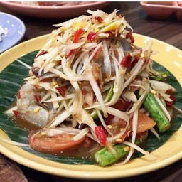 ตำปูปลาร้ากุ้งสด