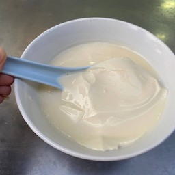 น้ำเต้าหู้ไม่ใส่เครื่องเพิ่มเนื้อเต้าฮวย