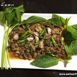 ลาบเนื้สุกขม