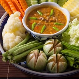 น้ำพริกไข่ปู+ผักจิ้ม