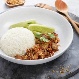 Salt and Chili Crispy Pork with Rice