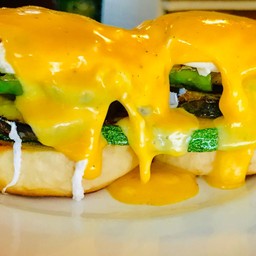 Eggs Benedict Grilled Vegetables