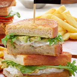 Grilled Chicken Avocado and Cheese Sandwich