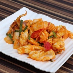 ปลาหมึกผัดไข่เค็ม