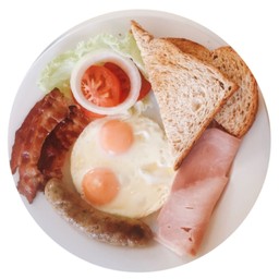 ABF Ham + Bacon + Sausage + Eggs & Toast