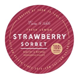 Strawberry Sorbet(Dairy Free)