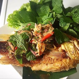 ลาบปลาทับทิม