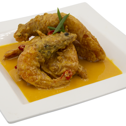 (ลด 15%) กุ้งผัดไข่เค็ม [Old Street Bak Kut Teh]