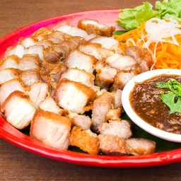 หมูสามชั้น ทอด