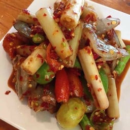 ตำไหลบัว กุ้งสด